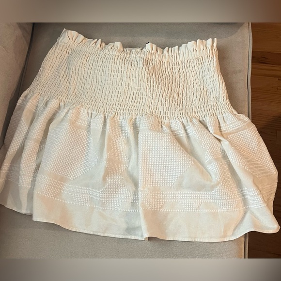 NWT Zara Linen Blend Embroidered Skirt - Picture 6 of 6